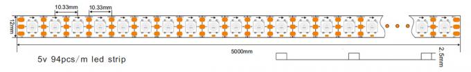 APA102 digitale Adresseerbare Rgb LEIDENE Flexibele Strooklichten APA102C Ingebouwd IC