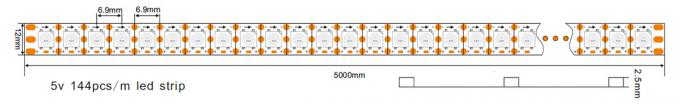 APA102 digitale Adresseerbare Rgb LEIDENE Flexibele Strooklichten APA102C Ingebouwd IC