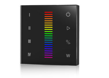 RGB/LEIDENE van RGBW DMX Muurcontrolemechanisme, Verre de Radio van 2.4G rf leidde Controlemechanisme