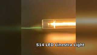 S14-LED met glas omhulde filamentbuis, Linestra