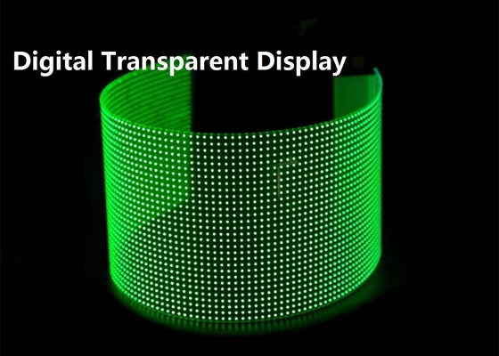 P8 Flexible Crystal Core Film Screen Indoor Glass Window Curtain Reclamefilm Digitaal Transparent Display