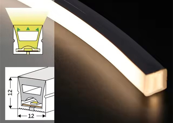 Flexible Led Neon 1212 Strip Silicone Lamp 12*12MM met ingebed plafond Geen hoofdlamp