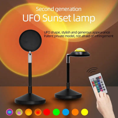 Afstandsbediening Moderne fotografie Kleurveranderend Zonsondergang Licht USB Regenboog Projector Lampen