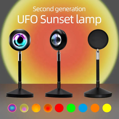 Afstandsbediening Moderne fotografie Kleurveranderend Zonsondergang Licht USB Regenboog Projector Lampen