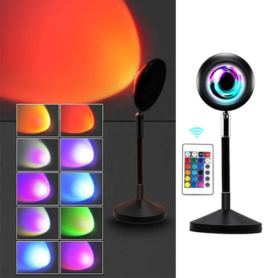 Afstandsbediening Moderne fotografie Kleurveranderend Zonsondergang Licht USB Regenboog Projector Lampen