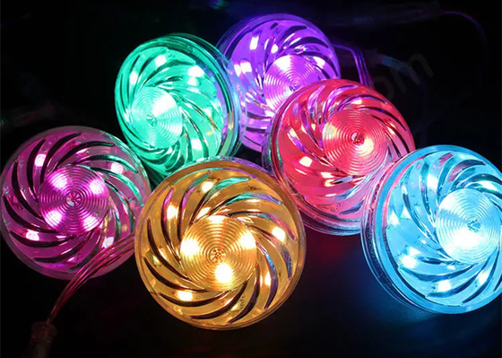 24v RGB WS2811/UCS1903 LED Vermaak licht Pixel licht Cabochon LED 60mm 18 Led
