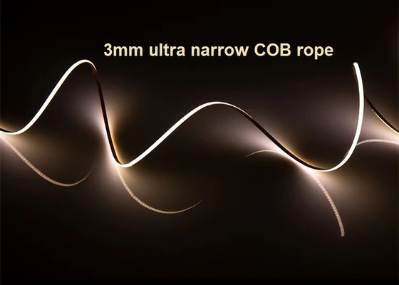 3mm Ultra Narrow COB LED Strip Rope Garderobe Kasten TV achtergrondlicht 400LEDs/M