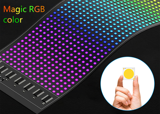 16*64 Flexibel LED-scherm Buitenbeeldscherm Waterdicht paneel Autovenster LED zacht bord