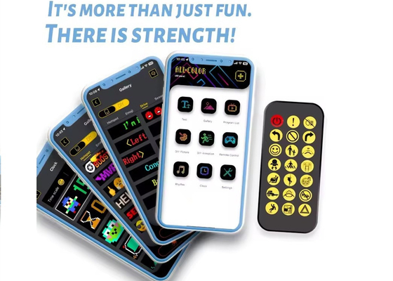 Zacht LED-scherm Merkenadvertentie Promotie Display RGB Kleur APP Slim programmabel interieur LED-bord