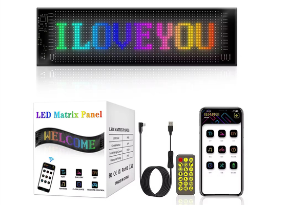 Zacht LED-scherm Merkenadvertentie Promotie Display RGB Kleur APP Slim programmabel interieur LED-bord