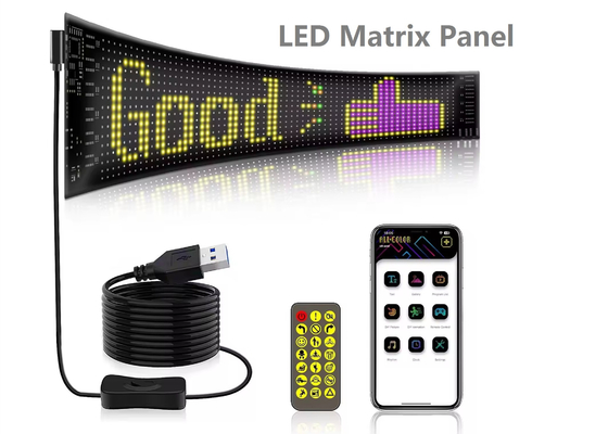 Zacht LED-scherm Merkenadvertentie Promotie Display RGB Kleur APP Slim programmabel interieur LED-bord