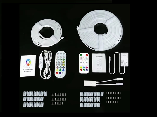 5M Full Color RGB Led Neon Flexibele Siliconen Omgevingslichtstrip Smart DIY Digitale Running Strip Lichtset TUYA APP