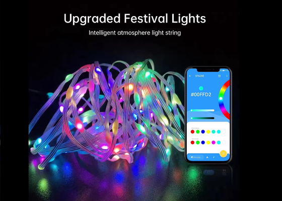 APP Smart String Lights Waterdicht LED Kerstversiering Fairy String Lights USB Smart Remote Control