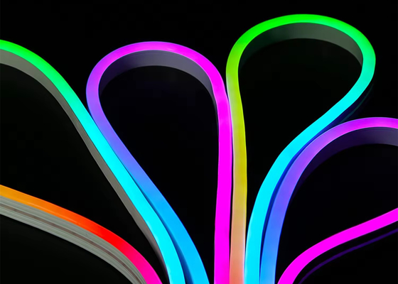 Smart Neon LED Rope Light Kit DC5V RGB Neon 1M 2M 5M IP67 DIY Neon Light Strip Bluetooth TUYA WIFI App Muziek