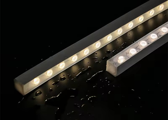 Buigbaar 16*16 MM Flexibel LED lineair optisch objectief DC24V IP65 waterdicht wandwasser licht
