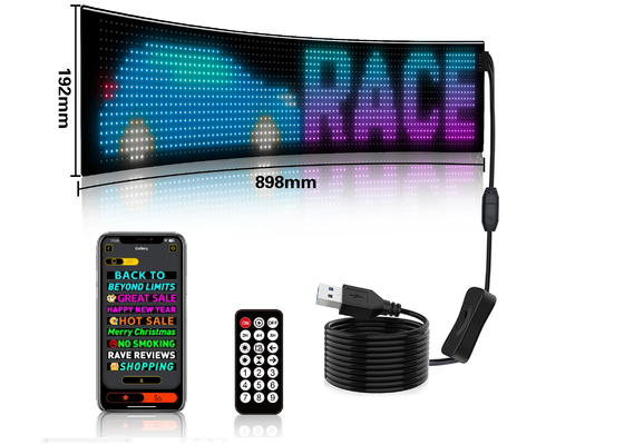 Custom Text Pattern Animation LED Matrix Panel voor reclame Promotie Display RGB Kleur APP Smart Interieur LED Scherm