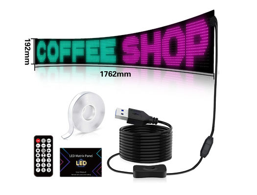16*192 LED Smart Soft Screen App Control Car Pixel Display Voor winkel advertentie borden