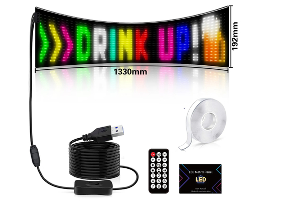 Afstandsbediening RGB programmeerbaar display, winkelvenster reclame LED zacht display