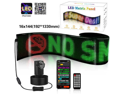 Afstandsbediening RGB programmeerbaar display, winkelvenster reclame LED zacht display
