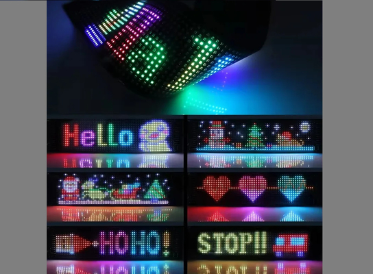 App Control Sign Advertising Achterruit Digitaal Display met 192x898mm LED Soft Display Rolling Pattern Animation Image