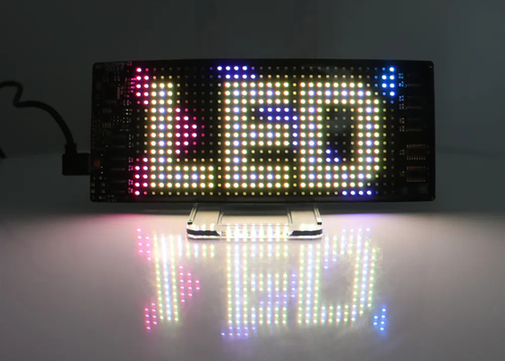 Custom Mode LED Animation Signs for Car Truck 5VDC USB/2A Scrolling Text 120x595mm Display Scherm
