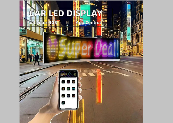 Auto-LED-digitaal scherm met veelfunctionaliteit, programmeerbaar, decoratief reclamebord