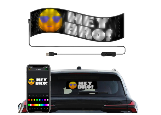 DIY Led Taxi Window Display Led Screen Voor Auto Reclame Aanpasbaar ontwerp Voor JDM,Auto Reclame