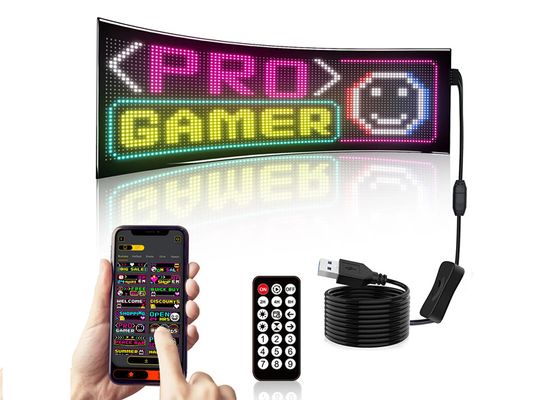 32*96 Dubbele rij led advertentieteken autopaneel flexibel pixel programmeerbaar scrollend diy tekstmatrix paneel