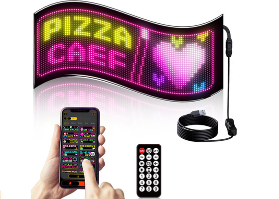32*96 Dubbele rij led advertentieteken autopaneel flexibel pixel programmeerbaar scrollend diy tekstmatrix paneel