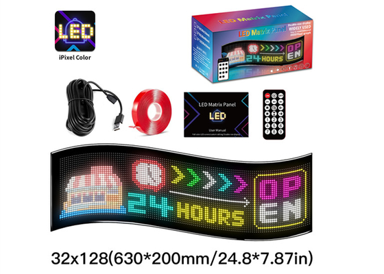 32*128 LED-advertentiebord animatie LED-paneel met app afstandsbediening