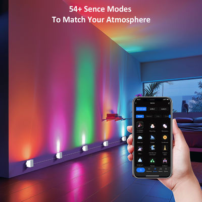 Bluetooth-besturing Adreserbare RGBCW Smart Wall Sconces / Eave Lights Voor kerstversiering