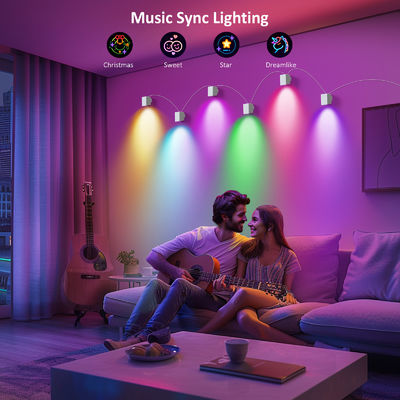 Bluetooth-besturing Adreserbare RGBCW Smart Wall Sconces / Eave Lights Voor kerstversiering