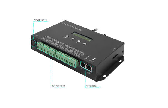 DMX512 Programmeerbare SPI Led Controller H807SA 8192Pixels Voor DMX512 WS2811 WS2812B WS2815 APA102 Led Strip