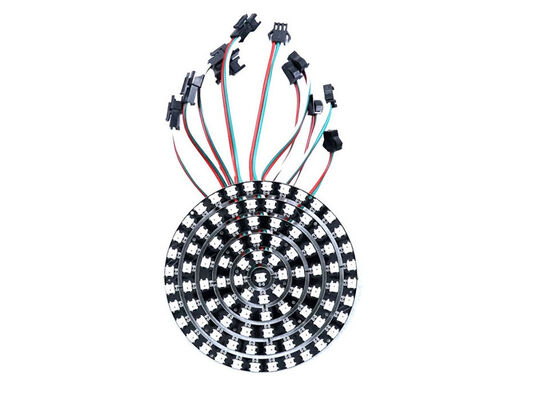 Digital Full Color RGB WS2812 SK6812 IC Pixel DC5V Circle Led Ring